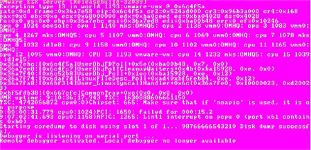 Purple screen of death
