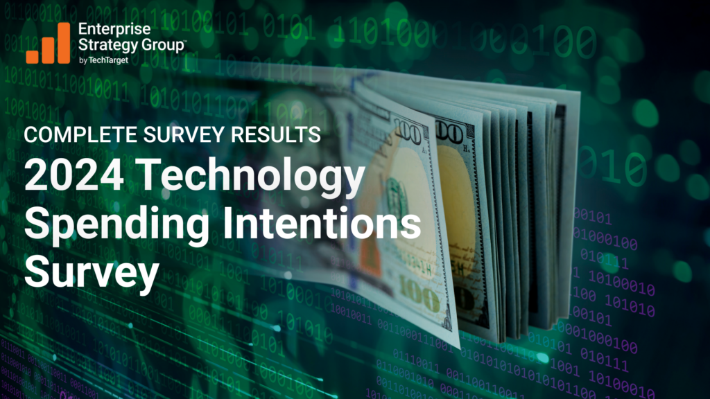 esg research report 2022 technology spending intentions survey