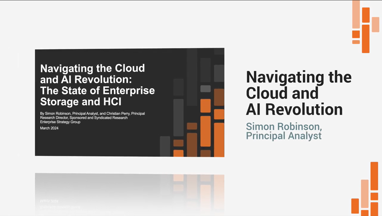 Navigating the Cloud and AI Revolution: The state of enterprise storage and HCI