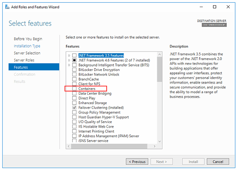 Windows Container Feature Create Hyper-V containers in Windows Server 2016 | TechTarget
