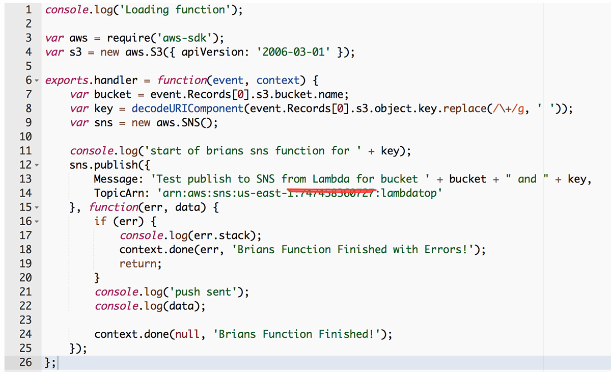 Dive into AWS Lambda example code for S3 alerts | TechTarget
