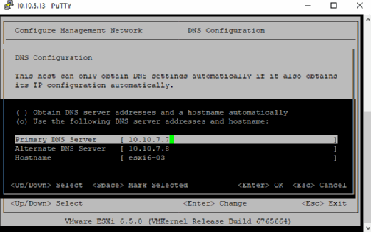 Configure primary and secondary DNS servers