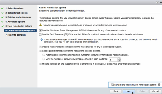 VUM remediation wizard