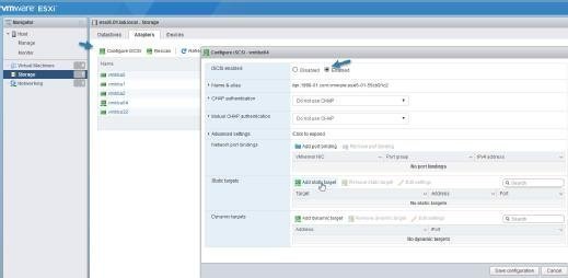 Single host management in vSphere Host Client.