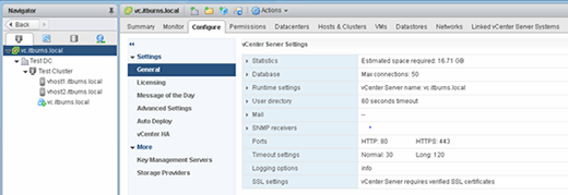 Configuring vCenter HA.