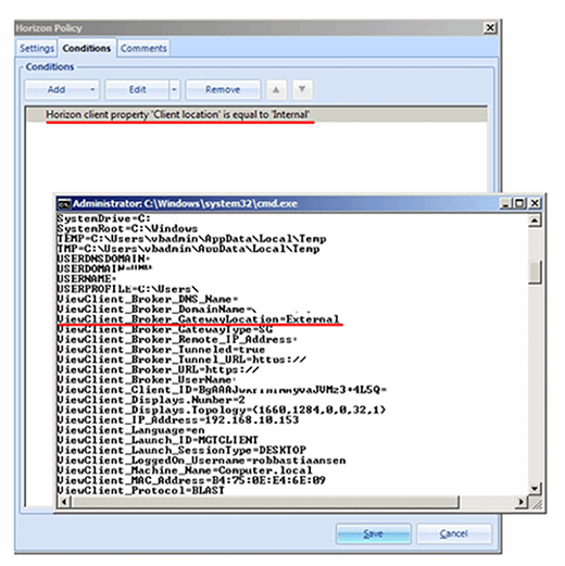 Setting the gateway location property.