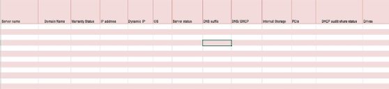 Server asset management template