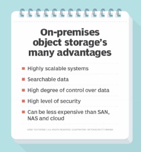 advantages of on-premises object storage