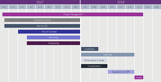 Sample SuccessFactors roadmap