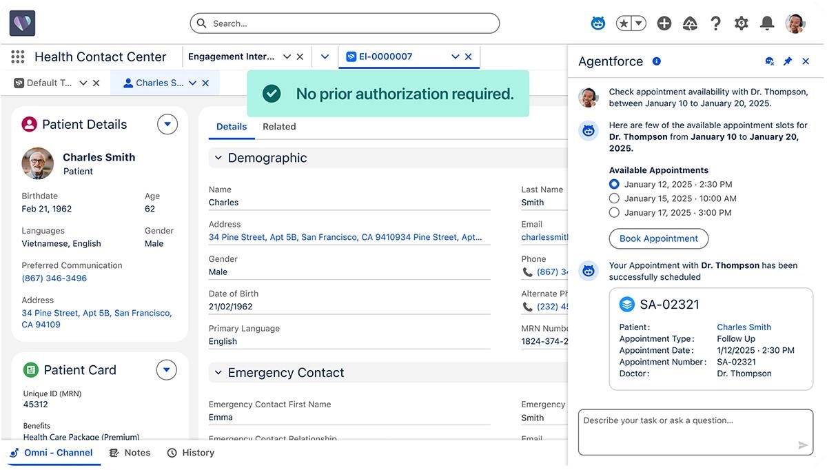 Salesforce Agentforce AI update targets healthcare | TechTarget