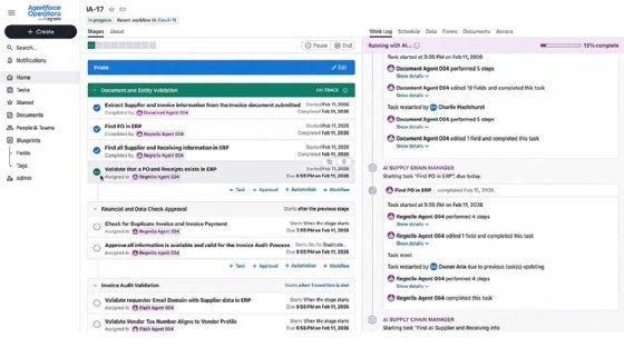Salesforce workflow orchestration tool Agentforce Operations screenshot