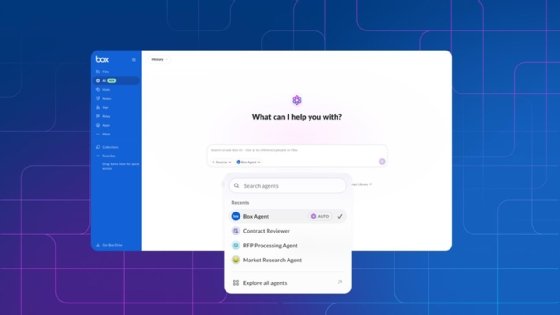 Box Agent home page screenshot