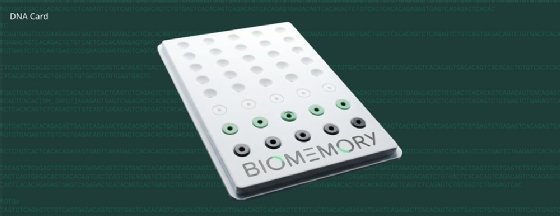 Biomemory DNA card 