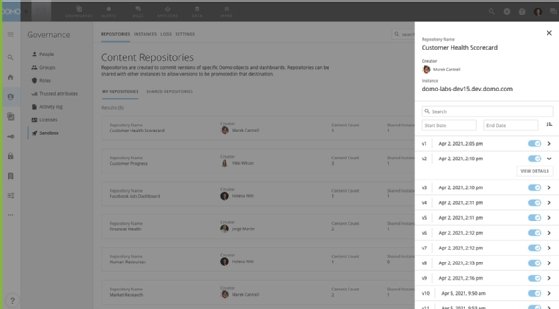 Domo Sandbox screenshot