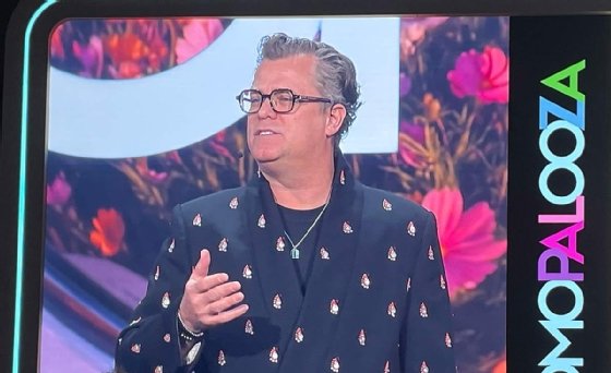 Domo CEO Josh James speaks during the vendor's annual Domopalooza user conference.