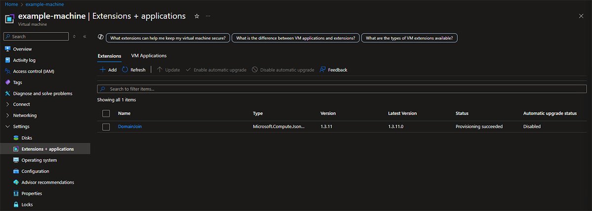 Domänenbeitritte für Azure-VMs mit Terraform automatisieren | Computer ...