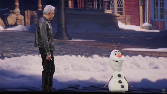 Jensen Huang, Nvidia, and robot Olaf, Nvidia GTC 2026