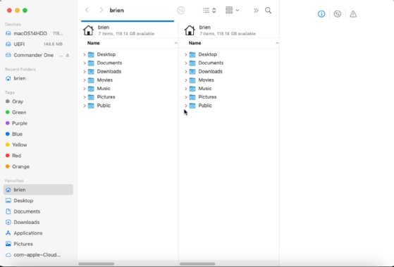 The ForkLift interface.