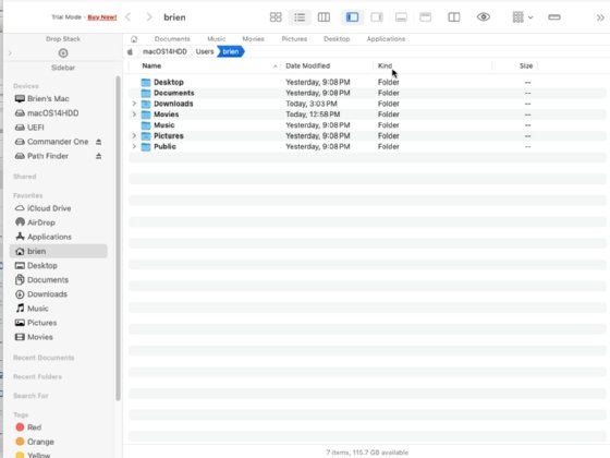 The Path Finder interface.