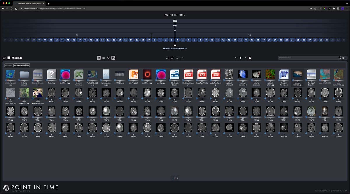 Rms Gui Arcitecta debuts rapid petabyte recovery | TechTarget