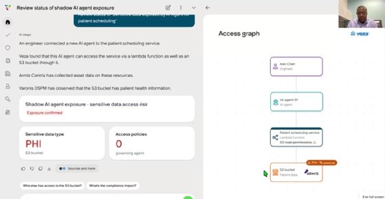 Alt txt: John Aisien ServiceNow Armis Veza AI Control Tower demo