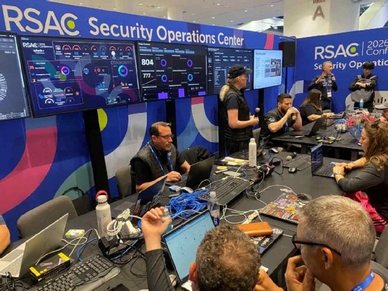 Photo of the RSAC 2026 Conference SOC-in-a-box setup