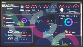 Photo of the RSAC 2026 Conference SOC-in-a-box alerts screen.