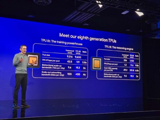 Amin Vahdat presents TPU 8 at Google Cloud Next 2026