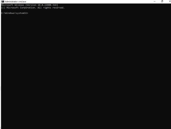 The Safe Mode with Command Prompt environment in Windows 11.