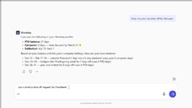 Screenshot of Sana AI for HR agent embedded in Microsoft Copilot