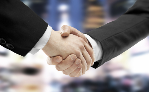 sales engagement handshake